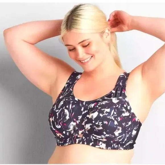 NEW LIVI Lane Bryant 42DD High Impact SPORTS BRA Max Support Moisture Wick $70 - Picture 1 of 4